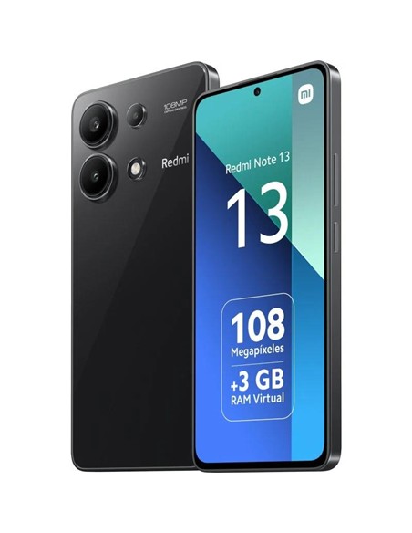 SMARTPHONE XIAOMI REDMI NOTE 13 6.67 FHD+ 8GB/128GB/108MP/NFC/4G BLACK
