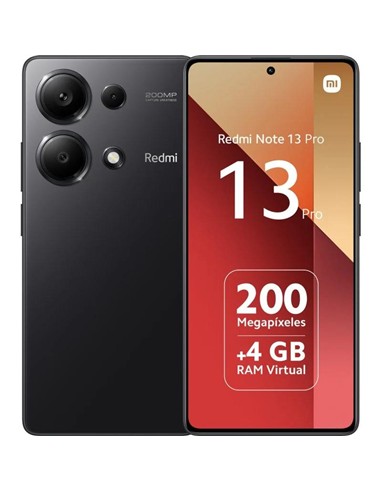 SMARTPHONE XIAOMI REDMI NOTE 13 PRO 6.67 FHD+ 8GB/256GB/200MP/NFC/4G BLACK