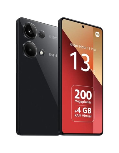 SMARTPHONE XIAOMI REDMI NOTE 13 PRO 6.67 FHD+ 8GB/256GB/200MP/NFC/4G BLACK