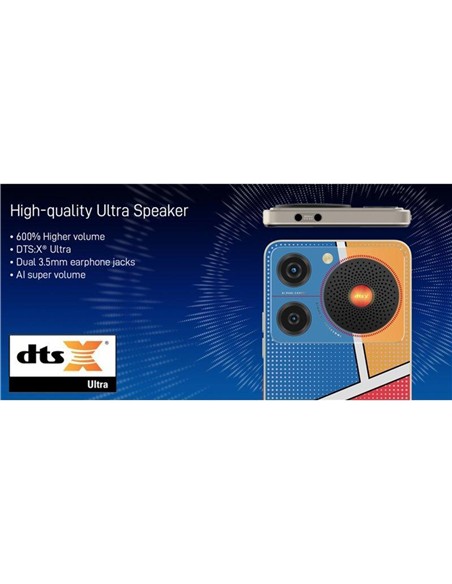 SMARTPHONE ZTE NUBIA MUSIC 6.6 HD+ 4GB/128GB/50MPX 100DB POP ART