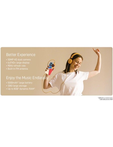 SMARTPHONE ZTE NUBIA MUSIC 6.6 HD+ 4GB/128GB/50MPX 100DB POP ART