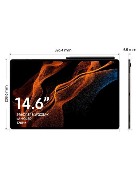 TABLET SAMSUNG 14.6 TAB S8 ULTRA 12GB/256GB ANDROID GREY+ S-PEN