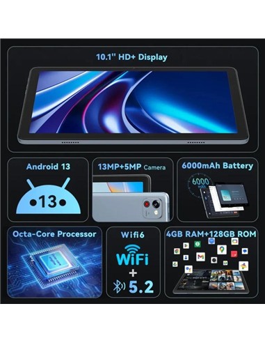 TABLET CUBOT TAB 60 10.1 HD 4GB/128GB 13MPX...