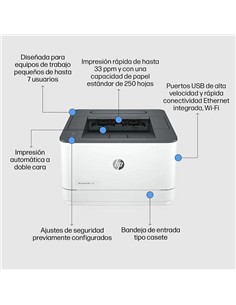 IMPRESORA HP LASERJET PRO LASER MONOCROMO 3002DW DUPLEX... 2