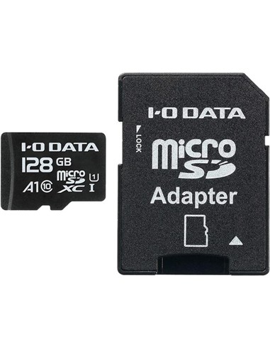 MEMORIA MICRO SD 128GB I-O DATA C10 + ADAPTADOR SD