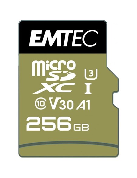 MEMORIA MICRO SD 256GB EMTEC SPEEDIN PRO C10 + ADAPTADOR SD
