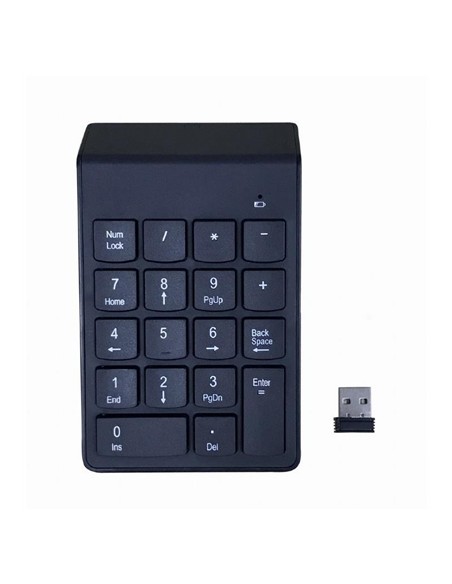 TECLADO NUMERICO GEMBIRD KEYPAD BLUETOOTH 18 TECLAS BLACK