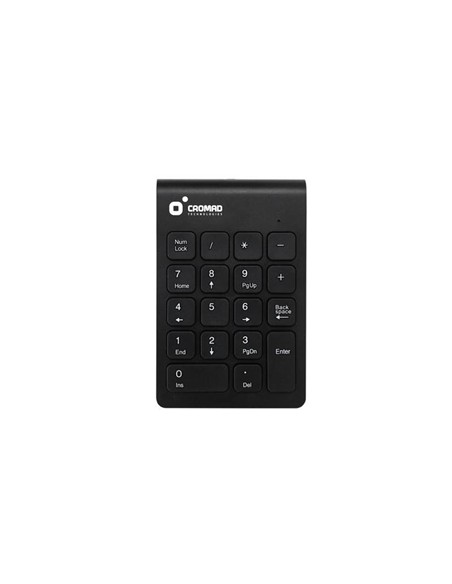 TECLADO NUMERICO CROMAD BLUETOOTH 18 TECLAS BLACK