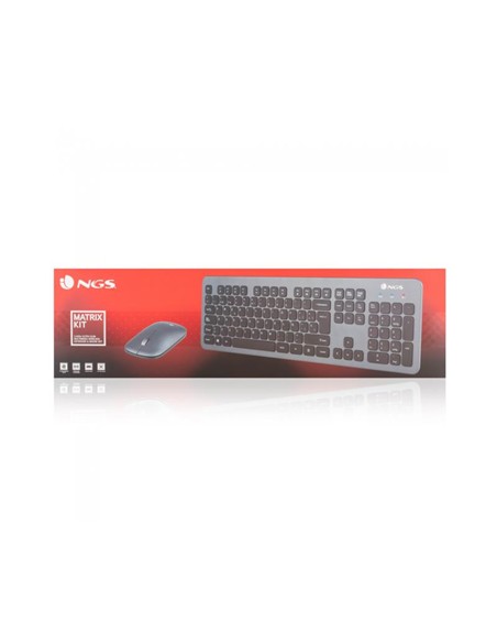 TECLADO + RATON NGS MATRIX SLIM WIRELESS BLACK