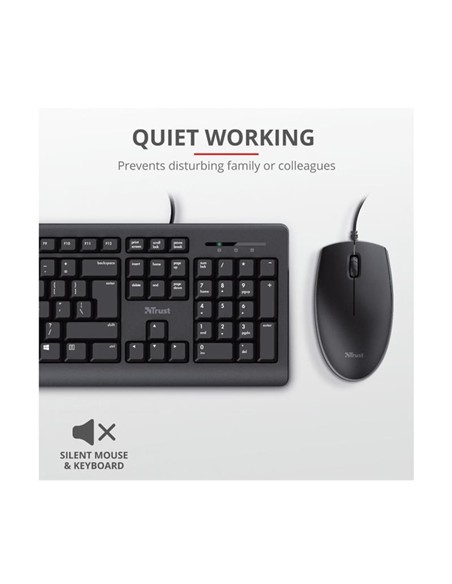 TECLADO + RATON TRUST TKM-250 USB