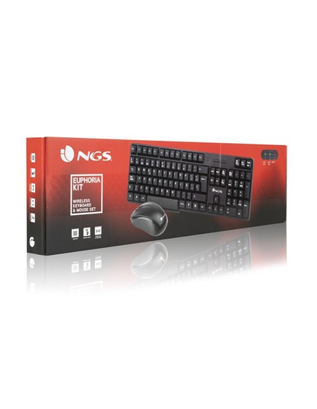 TECLADO + RATON NGS EUPHORIA WIRELESS BLACK