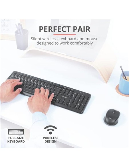 TECLADO + RATON TRUST ODY WIRELESS