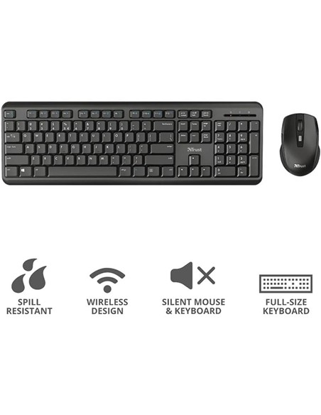 TECLADO + RATON TRUST ODY WIRELESS
