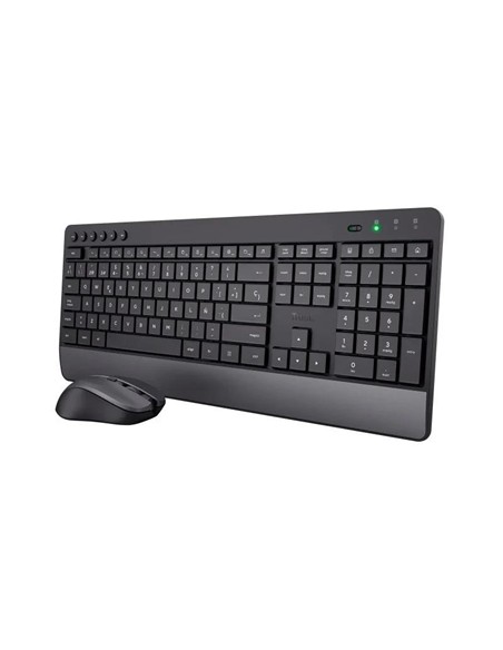 TECLADO + RATON TRUST TREZO WIRELESS BLACK ECO