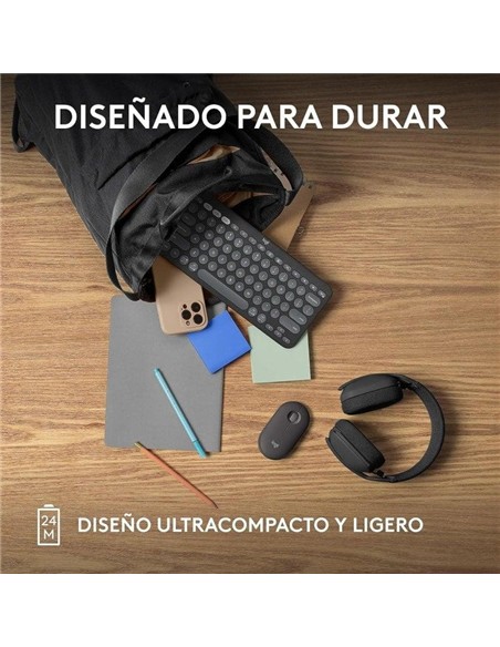 RATON LOGITECH PEBBLE 2 M350S WIRELESS BLACK