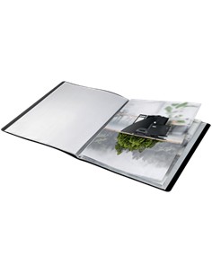CARPETAS FUNDAS 20 FUNDAS A4 RECYCLE NEGRO LEITZ/DISPLAST.