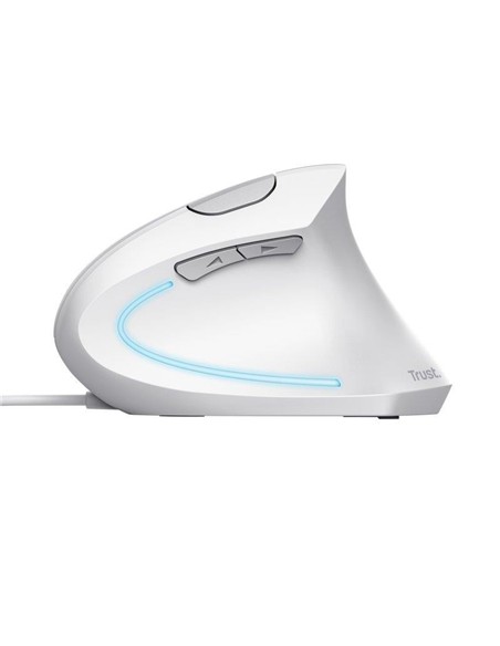 RATON TRUST VERTO USB ERGONOMIC WHITE