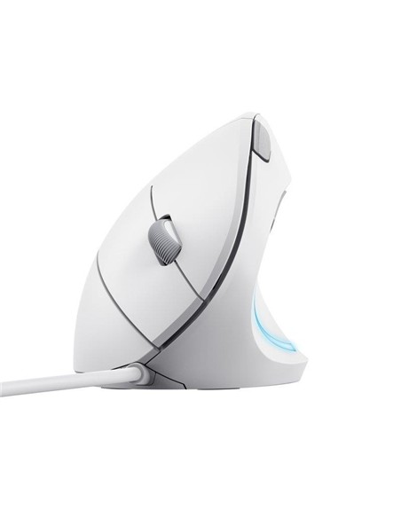 RATON TRUST VERTO USB ERGONOMIC WHITE