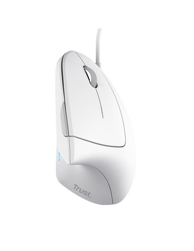 RATON TRUST VERTO USB ERGONOMIC WHITE