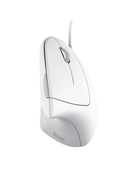 RATON TRUST VERTO USB ERGONOMIC WHITE