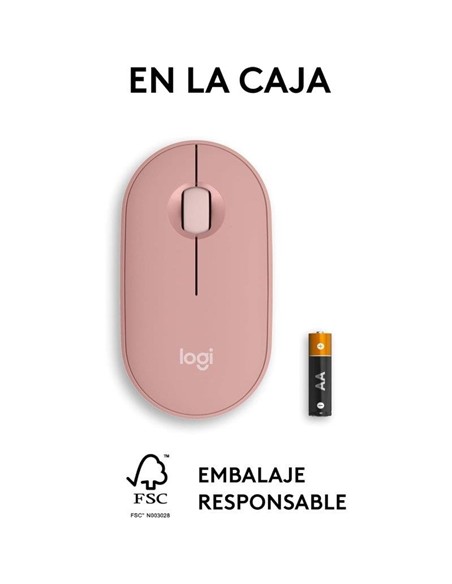 RATON LOGITECH PEBBLE 2 M350S WIRELESS ROSE