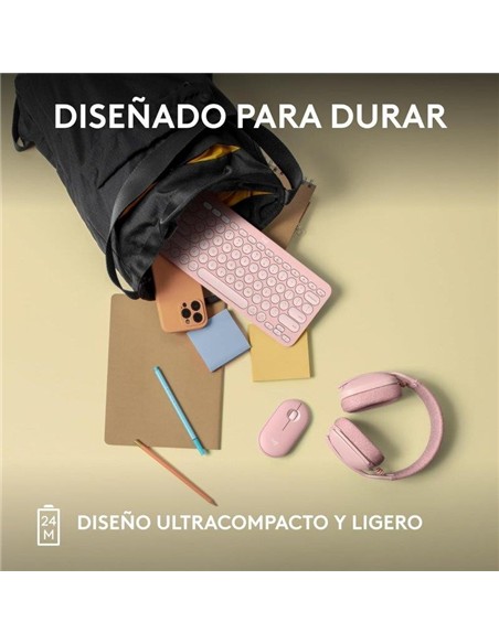 RATON LOGITECH PEBBLE 2 M350S WIRELESS ROSE