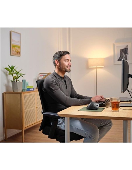 RATON TRUST BAYO II ERGONOMICO 2400 DPI USB BLACK