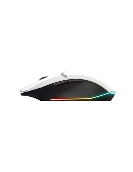 RATON TRUST GAMING GXT 110 FELOX RGB WIRELESS 4800DPI 6 BOTONES WHITE