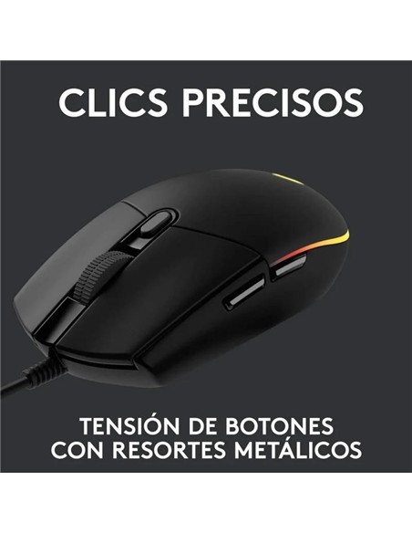 RATON LOGITECH G203 LIGHTSYNC RGB USB BLACK
