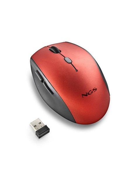RATON NGS BEE RED ERGONOMICO WIRELESS SILENT RED