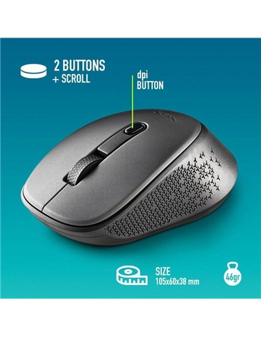 RATON NGS DEW GRAY WIRELESS SILENT GREY