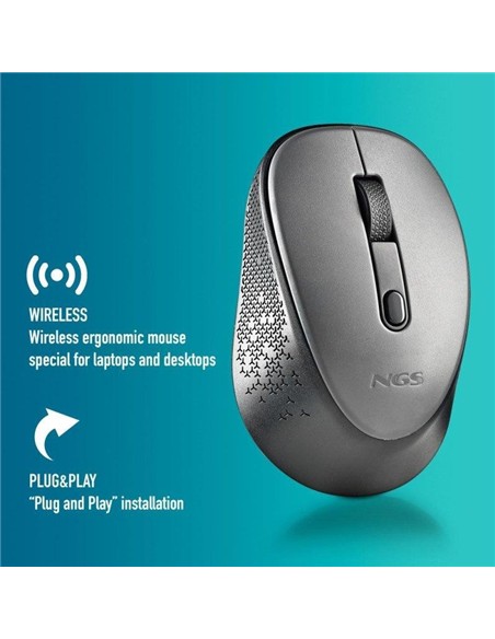 RATON NGS DEW GRAY WIRELESS SILENT GREY