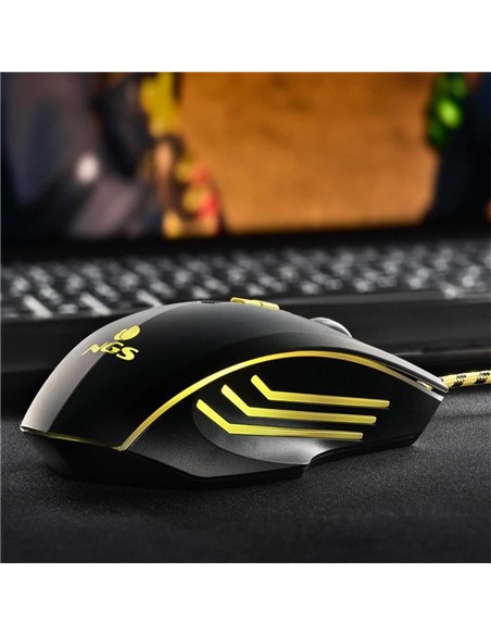 RATON NGS GAMING 6 BOTONES USB RGB BLACK