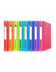 CARPETAS 4 ANILLAS OXFORD A4 10 COLORES SURTIDOS.