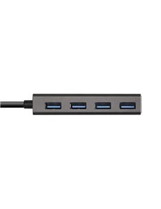 HUB USB-C 3.1 AISENS 4 PUERTOS USB-A 3.0 15CM GREY 2