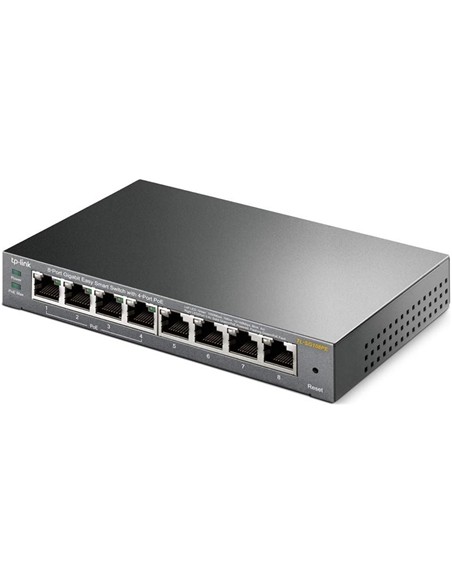 SWITCH TP-LINK GIGABIT 8 PUERTOS TL-SG108PE EASY SMART GESTIONABLE 4 POE