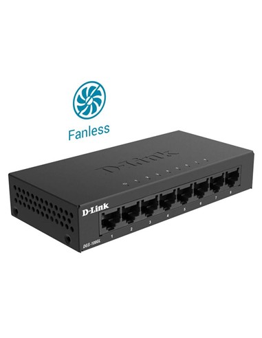 SWITCH D-LINK GIGABIT 8 PUERTOS DGS-108GL METALICO