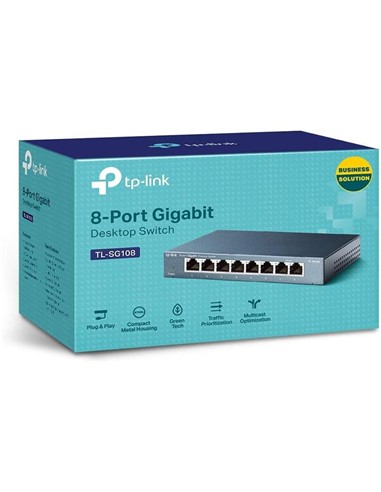 SWITCH TP-LINK TL-SG108 10/100/1000 8 PUERTOS