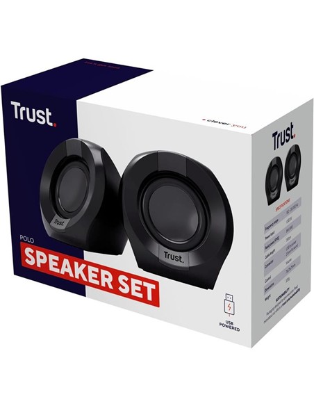 ALTAVOCES TRUST POLO USB 2.0 BLACK
