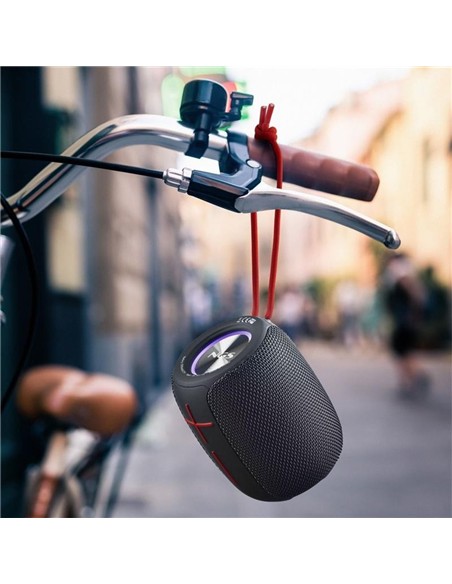 ALTAVOCES NGS ROLLER NITRO RGB PORTATIL WATERPROOF IPX5/BT/USB/AUX BLACK