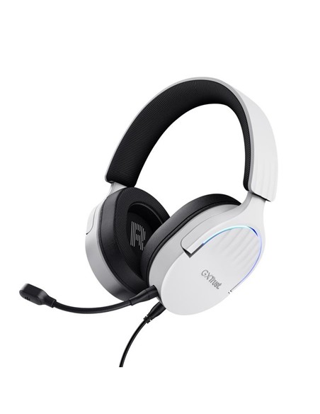 AURICULARES + MICROFONO TRUST GAMING RGB GXT 490W FAYZO HEADSET 7.1 WHITE