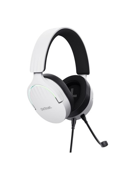 AURICULARES + MICROFONO TRUST GAMING RGB GXT 490W FAYZO HEADSET 7.1 WHITE
