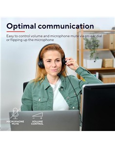 AURICULARES + MICROFONO TRUST AYDA HEADSET PC AUX BLACK 2