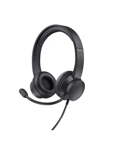 AURICULARES + MICROFONO TRUST AYDA HEADSET PC USB BLACK
