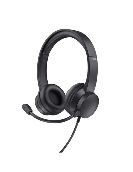 AURICULARES + MICROFONO TRUST AYDA HEADSET PC USB BLACK
