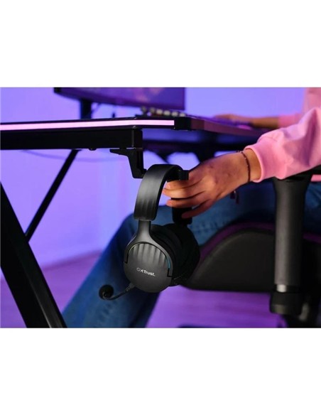 AURICULARES + MICROFONO TRUST GAMING RGB GXT 491 FAYZO HEADSET WIRELESS