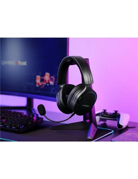 AURICULARES + MICROFONO TRUST GAMING RGB GXT 491 FAYZO HEADSET WIRELESS