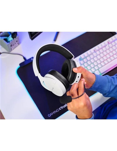 AURICULARES + MICROFONO TRUST GAMING RGB GXT 491W FAYZO HEADSET WIRELESS