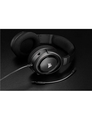 AURICULARES + MICROFONO CORSAIR HS35 GAMING PC CARBON BLACK