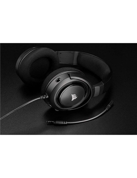AURICULARES + MICROFONO CORSAIR HS35 GAMING PC CARBON BLACK